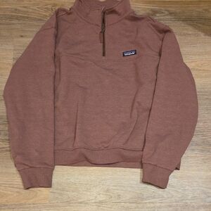 Patagonia Rusty Pink Half-Zip Sweater